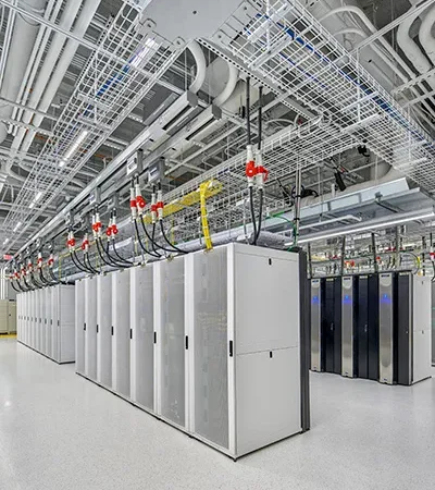 Operational data center capacity with installed server racks