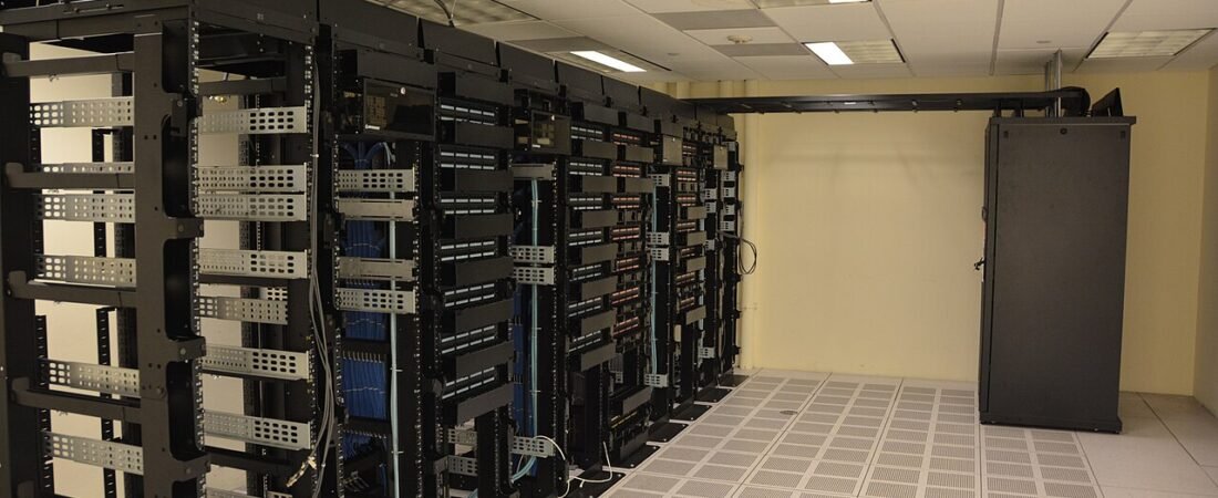 Data center server racks supporting cloud infrastructure and cross-cloud data transfers
